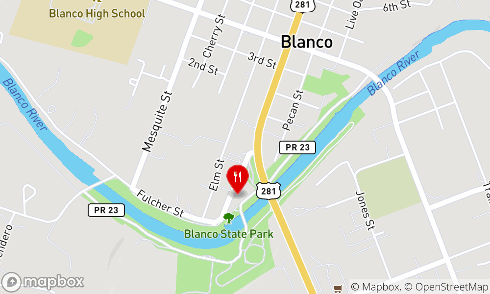 Map to 18 Main Street, Blanco, TX